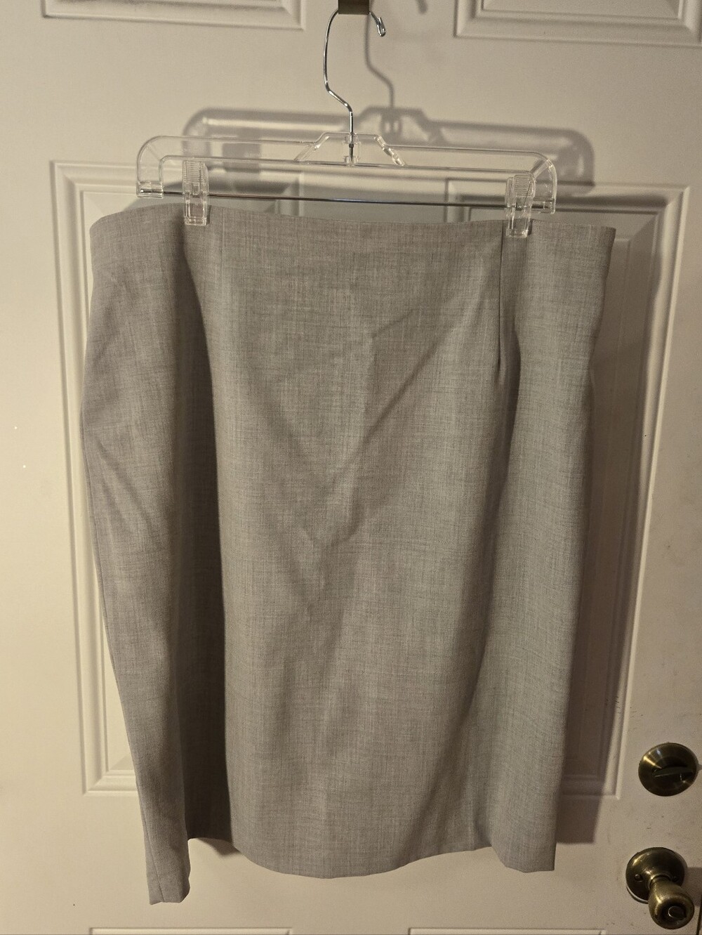 Vintage Newport News Knee Length Skirt Size 18 Grey Gray